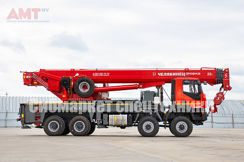 Автокран «Челябинец» на шасси AMT N.V. 7329 (8x8) 480 л.с.