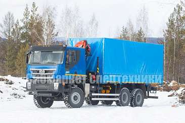 Бортовой-тентованный автомобиль AMT N.V. 632944 (6x6) 480 л.с. с КМУ ИМ-150