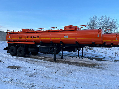 Полуприцеп-цистерна САВ 93182 (522035) 2-осная, 32 куб.м., рессорная подвеска, под тягач 6x6